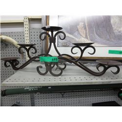 Large metal pillar candle holder - 5 candle