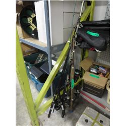 6 Fishing rods and reels