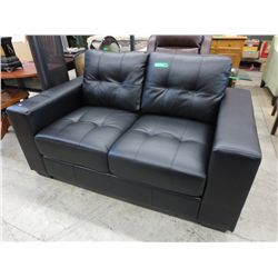 NEW  - black love seat