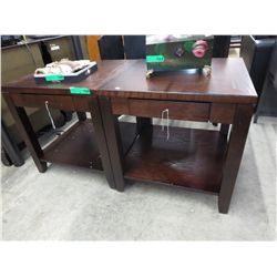 2 NEW side tables with drawers