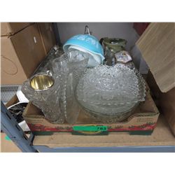 Vintage glass, crystal and kitchenware