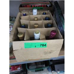 12 Bottles of collectible homemade wine