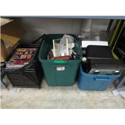 3 Containers of misc. household items