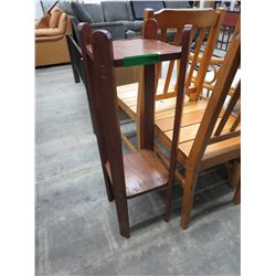 Wood 2-tier plant stand