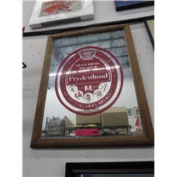 Framed Frydenlund Beer mirror