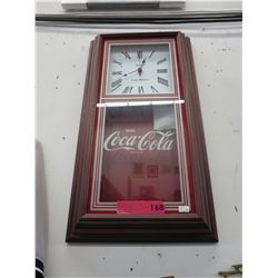 Coca-Cola wall clock, quartz pendulum