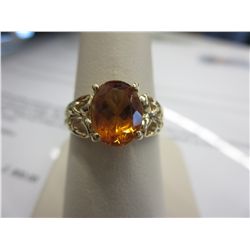 10KT Yellow Gold Citrine Solitaire Ring