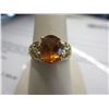 Image 1 : 10KT Yellow Gold Citrine Solitaire Ring
