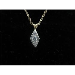 Platinum & 14KT White Gold Diamond pendant