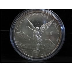 2001 Libertad Winged Angel motif Silver Round