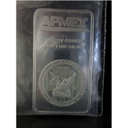 Silver bar. 1 Troy oz. of .999 Silver