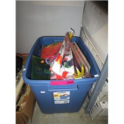 Tote of misc. goods