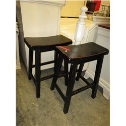 2 Shinto style stools - 24" seat height