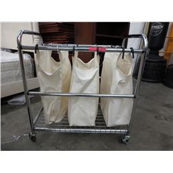 Rolling laundry sorter