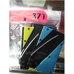 5 New Card Sharp credit card knives