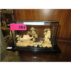 Chinese cork diorama