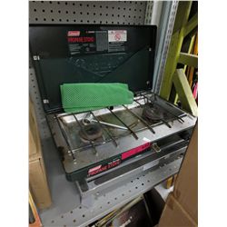 Used propane stove with platform stand