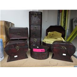 9 New keepsake boxes.