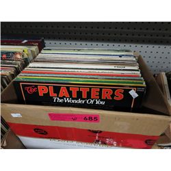 Vintage LP records, approx. 30
