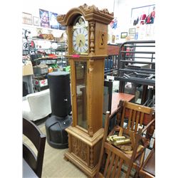Wood grandfather clock