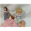 Image 1 : LOT 4 SMALL VINTAGE DOLLS GINNY DOLL