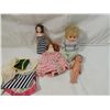 Image 2 : LOT 4 SMALL VINTAGE DOLLS GINNY DOLL