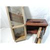 Image 3 : LOT 2 ANTIQUE SHOE SHINE & CABBAGE SLICER
