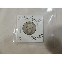 1932 D WASHINGTON QUARTER