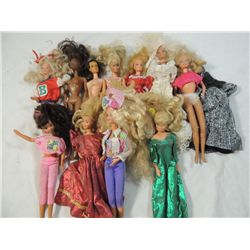 BOX LOT ASSORTED BARBIE DOLLS