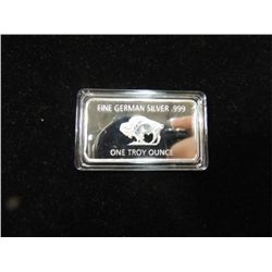 GERMAN SILVER 1 TROY OUNCE BISON BAR