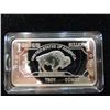 Image 2 : GERMAN SILVER 1 TROY OUNCE BISON BAR