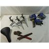 Image 1 : BOX LOT ASSORTED SPRINKLERS & OTHER TOOLS