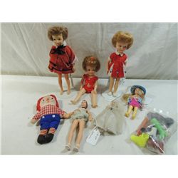 LOT 8 VINTAGE COLLECTIBLE DOLLS