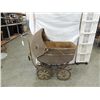 Image 1 : ANTIQUE WICKER METAL BABY CARRIAGE