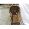 Image 3 : ANTIQUE WICKER METAL BABY CARRIAGE