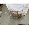 Image 1 : ANTIQUE WICKER RATTAN STROLER