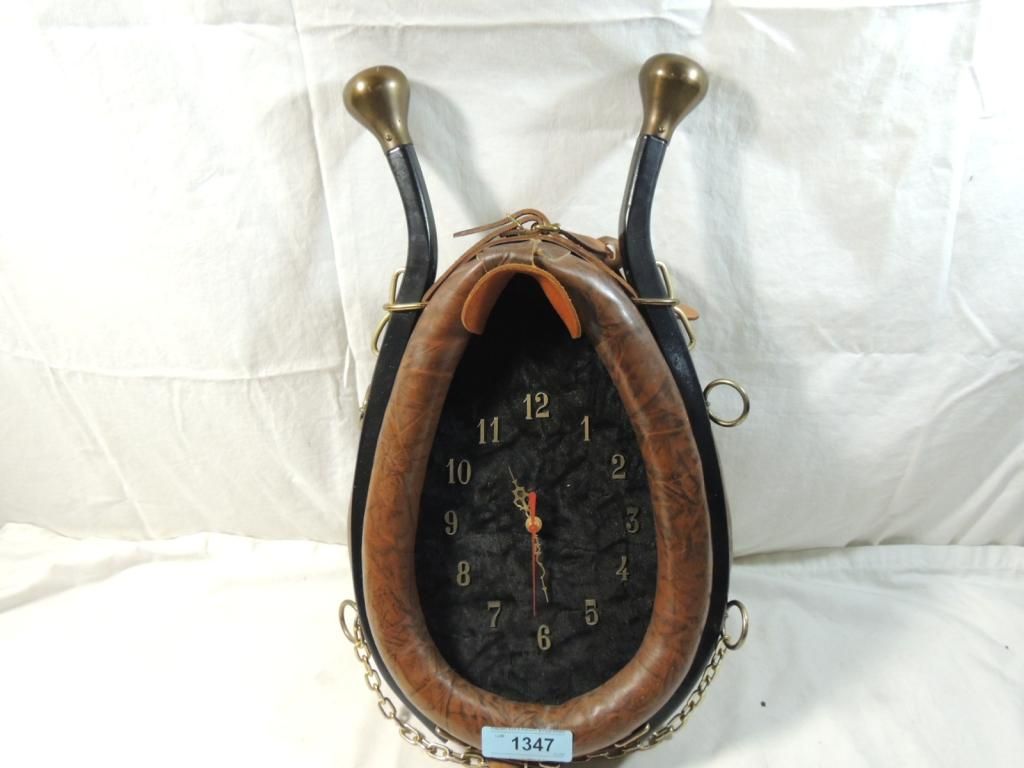Harness Clock HORSE HARNESS COLLAR CLOCK