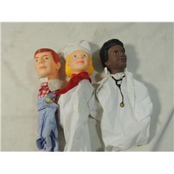 LOT 3 HAND PUPPETS