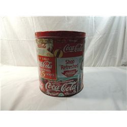 COCA COLA LARGE TIN CANNISTER