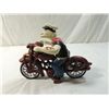 Image 3 : CAST IRON POPEYE MOTORCYCLE TOY