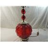 Image 2 : VINTAGE ATOMIC LARGE RED TABLE LAMP