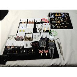 LOT 51 ASSORTED PIERCED EARRINGS