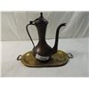 Image 1 : ANTIQUE  RUSSIAN TEA POT AND TRAY