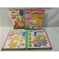 LOT 4 THE SIMPSONS BOOKS
