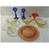 Image 1 : LOT 8 VINTAGE GLASSWARE DEPRESSION CUPS