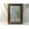 Image 1 : VICTORIAN HOUSE MATTED FRAMED PAINTING