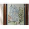 Image 3 : VICTORIAN HOUSE MATTED FRAMED PAINTING