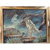 Image 3 : LOT 2 NATIVE AMERICAN & WOLF PAINTINGS FRAMED