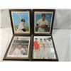 Image 1 : LOT 4 FRAMED BASEBALL PLAYER PHOTOS