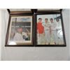 Image 2 : LOT 4 FRAMED BASEBALL PLAYER PHOTOS